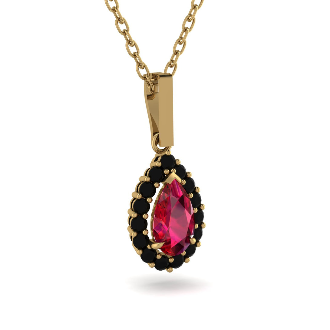 Ruby Tear Of Eternity Pendant - Jolene No. 40