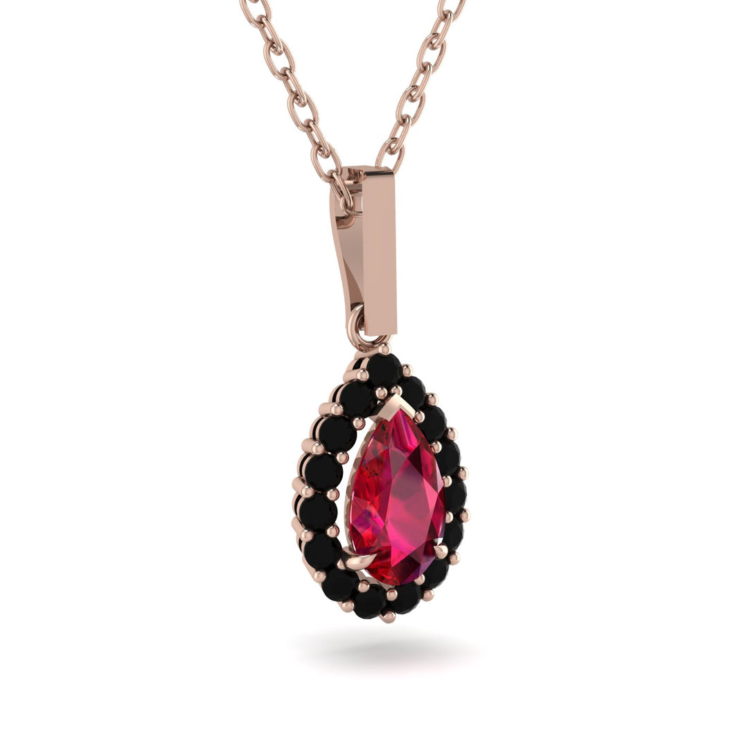 Ruby Tear Of Eternity Pendant - Jolene No. 41