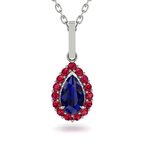 Sapphire Tear Of Eternity Pendant - Jolene No. 60 image 1
