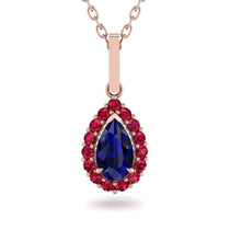 Sapphire Tear Of Eternity Pendant - Jolene No. 59 image 1