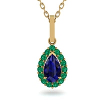 Sapphire Tear Of Eternity Pendant - Jolene No. 28 image 1