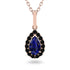 Sapphire Tear Of Eternity Pendant - Jolene No. 44
