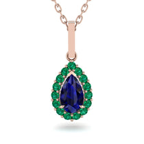 Sapphire Tear Of Eternity Pendant - Jolene No. 29 image 1