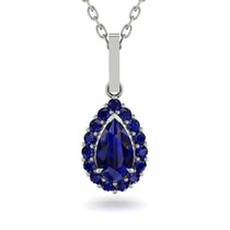 Sapphire Tear Of Eternity Pendant - Jolene No. 75 image 1