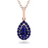 Sapphire Tear Of Eternity Pendant - Jolene No. 74