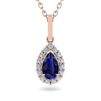 Sapphire Tear Of Eternity Pendant - Jolene No. 14 image 1