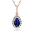 Sapphire Tear Of Eternity Pendant - Jolene No. 14 image 1
