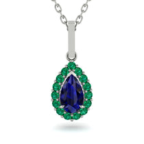 Sapphire Tear Of Eternity Pendant - Jolene No. 30 image 1