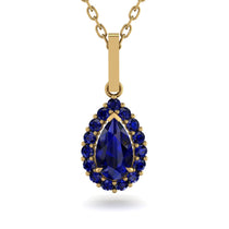 Sapphire Tear Of Eternity Pendant - Jolene No. 73 image 1