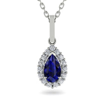 Sapphire Tear Of Eternity Pendant - Jolene No. 15 image 1