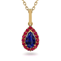 Sapphire Tear Of Eternity Pendant - Jolene No. 58 image 1