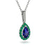 Sapphire Tear Of Eternity Pendant - Jolene No. 30