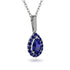 Sapphire Tear Of Eternity Pendant - Jolene No. 75