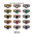 Infinity Inspired Halo Ruby Engagement Ring - Teresa No. 72