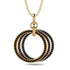 Three Circle Necklace With Black Diamond - Octavia No. 18 image 1