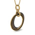 Three Circle Necklace With Black Diamond - Octavia No. 18