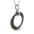 Three Circle Necklace With Black Diamond - Octavia No. 18
