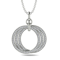 Three Circle Necklace With Diamond - Octavia No. 3 image 1