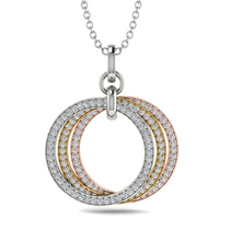 Three Circle Necklace With Diamond - Octavia No. 16 image 1