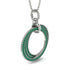 Three Circle Necklace With Emerald - Octavia No. 6