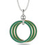 Three Circle Necklace With Emerald - Octavia No. 17 image 5