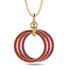Three Circle Necklace With Ruby - Octavia No. 19 image 1