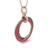 Three Circle Necklace With Ruby - Octavia No. 19