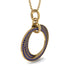 Three Circle Necklace With Sapphire - Octavia No. 13