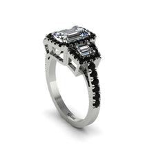 Diamond Three Halo Radiance Engagement Ring - Emely No. 33 image 1