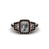 Diamond Three Halo Radiance Engagement Ring - Emely No. 32 image 2