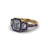 Diamond Three Halo Radiance Engagement Ring - Emely No. 61