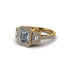 Diamond Three Halo Radiance Engagement Ring - Emely No. 1