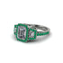 Diamond Three Halo Radiance Engagement Ring - Emely No. 18 image 3