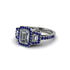 Diamond Three Halo Radiance Engagement Ring - Emely No. 63 image 3