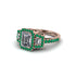 Diamond Three Halo Radiance Engagement Ring - Emely No. 17 image 3
