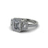 Diamond Three Halo Radiance Engagement Ring - Emely No. 3 image 3