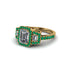 Diamond Three Halo Radiance Engagement Ring - Emely No. 16 image 3