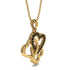 Three Hearts Intertwined Black Diamond Necklace - Harlow No. 7