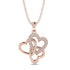 Three Hearts Intertwined Diamond Necklace - Harlow No. 2