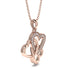 Three Hearts Intertwined Diamond Necklace - Harlow No. 2