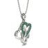 Three Hearts Intertwined Emerald Necklace - Harlow No. 6 image 2