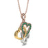 Three Hearts Intertwined Emerald Necklace - Harlow No. 17 image 4