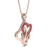 Three Hearts Intertwined Ruby Necklace - Harlow No. 11 image 2