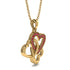 Three Hearts Intertwined Ruby Necklace - Harlow No. 10 image 2