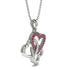 Three Hearts Intertwined Ruby Necklace - Harlow No. 12