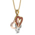 Three Hearts Intertwined Ruby Necklace - Harlow No. 19