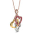Three Hearts Intertwined Ruby Necklace - Harlow No. 19