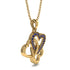 Three Hearts Intertwined Sapphire Necklace - Harlow No. 13