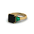 Three Stone Black Diamond Engagement Ring - Bethany No. 22 image 3