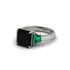 Three Stone Black Diamond Engagement Ring - Bethany No. 24 image 2